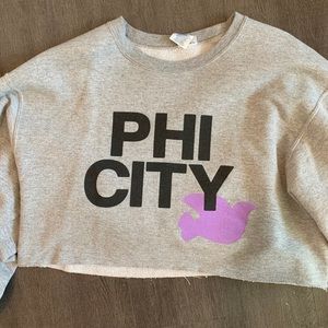AEPHI phi city cropped hoodie